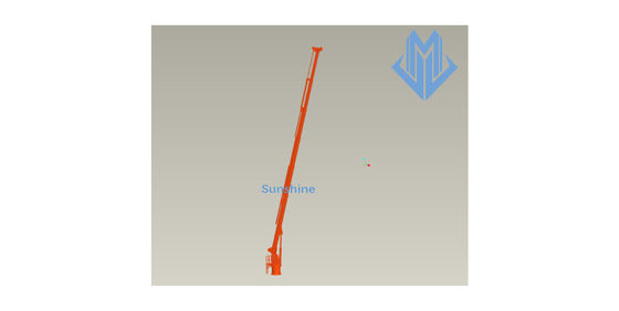 кран электрического гидравлического телескопичного заграждения 0.85t31m морской для оффшорного сосуда обслуживания