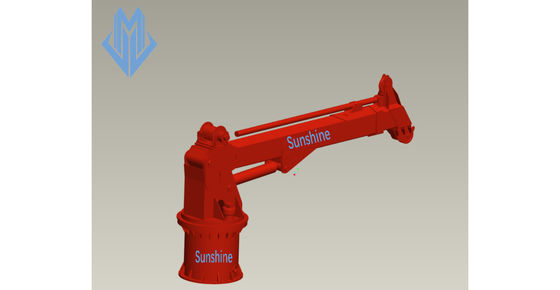кран электрического гидравлического телескопичного заграждения 10t10m морской для оффшорного вспомогательного судна