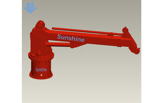 кран электрического гидравлического телескопичного заграждения 10t10m морской для оффшорного вспомогательного судна
