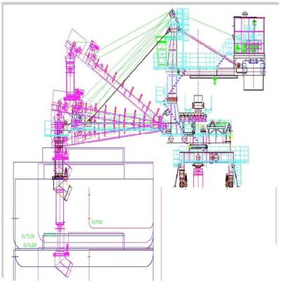 Тип погрузо-разгрузочная работа пояса емкости 5000 Tph кусковых материалов затяжелителей корабля