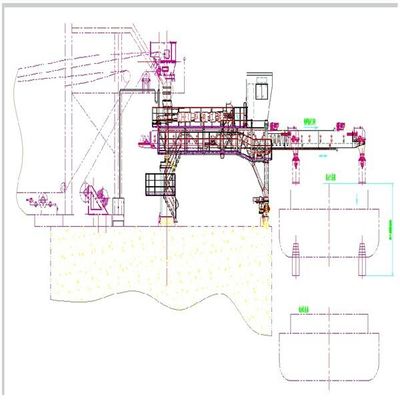 Тип затяжелитель пояса Tph емкости 600 корабля для кусковых материалов нагружая для того чтобы грузить