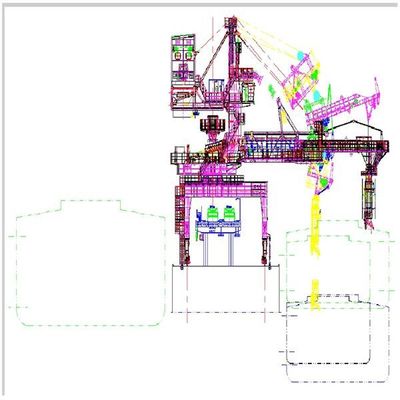 Тип затяжелитель пояса Tph емкости 600 корабля для кусковых материалов нагружая для того чтобы грузить