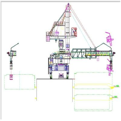 Тип затяжелитель пояса Tph емкости 600 корабля для кусковых материалов нагружая для того чтобы грузить