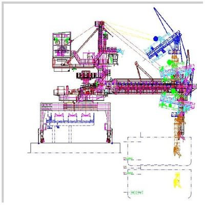 Тип затяжелитель пояса Tph емкости 600 корабля для кусковых материалов нагружая для того чтобы грузить