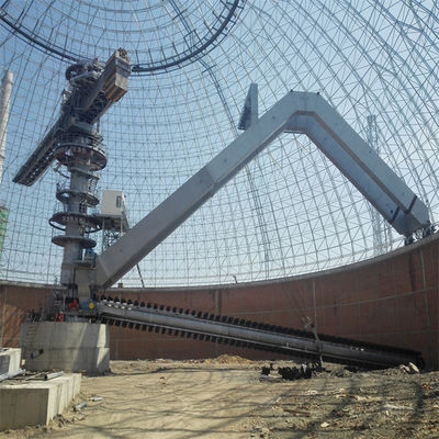 Мостообразная штабелируя и исправляя система для угля регулируя круговой скотный двор